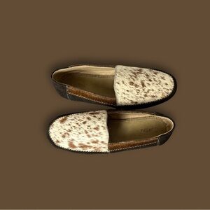 Men's Brown and Cream Cow Loafers 100% leather handmade in Colombia
